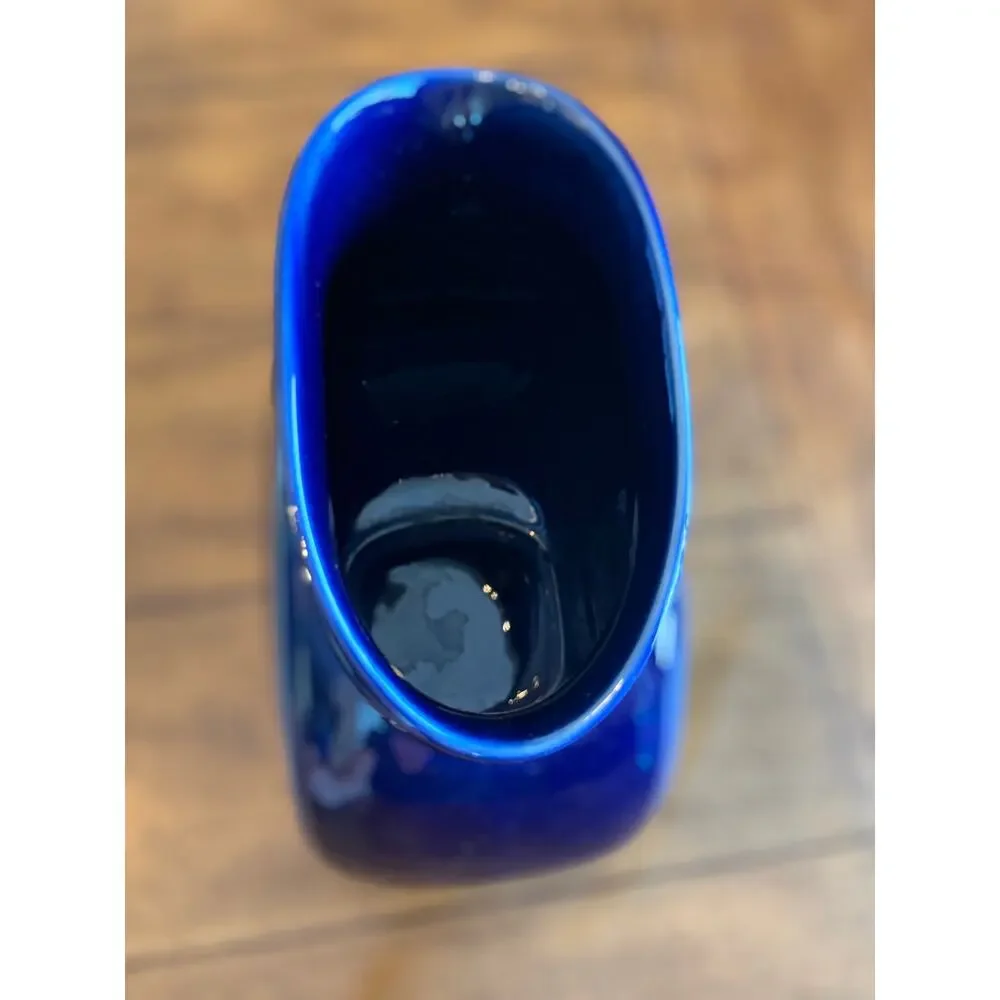 Fiesta Millennium II Cobalt Disc Vase Pitcher HLC USA Commemorative